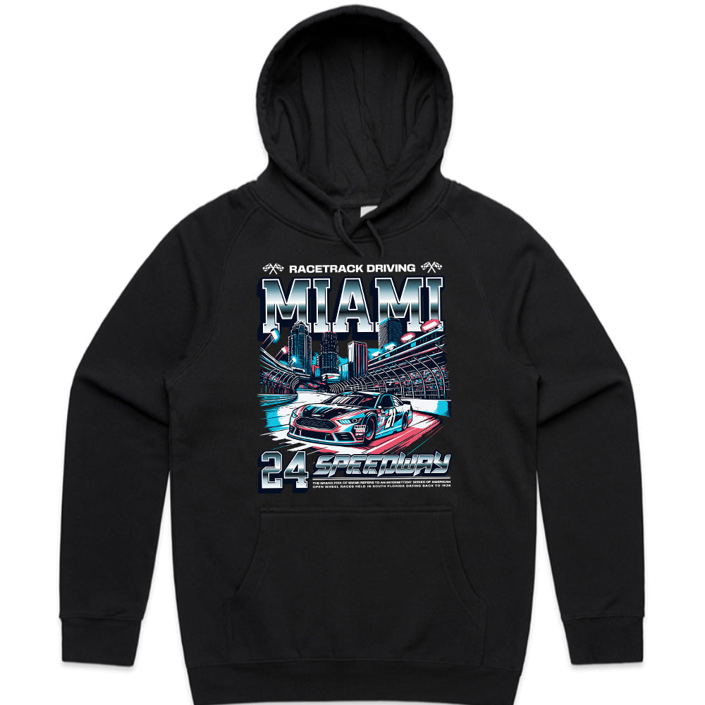 Miami Speedway Racing T-Shirt – High-Speed Night Drive