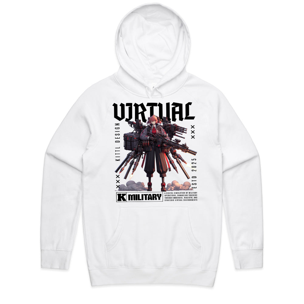 Virtual Military T-Shirt – Futuristic Cyber Warfare Aesthetic
