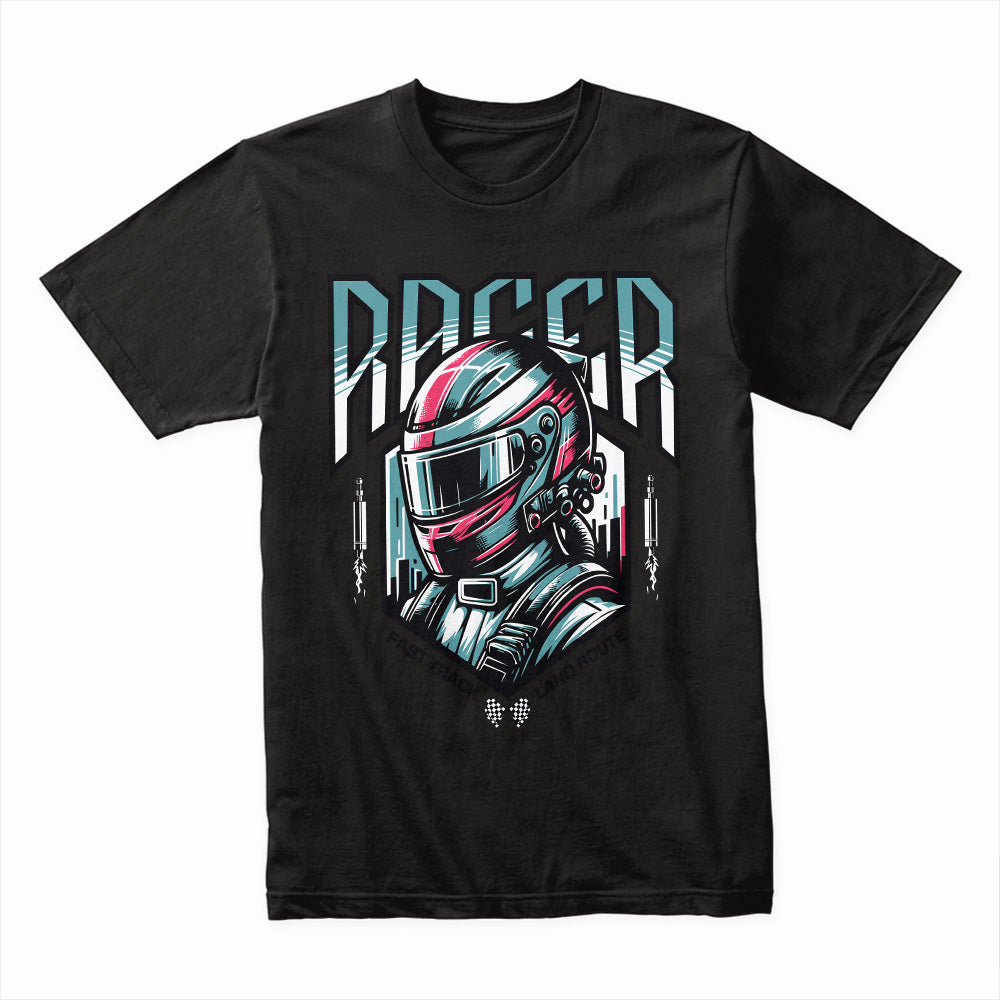 RACER – Futuristic Motorsport Warrior Streetwear T-Shirt
