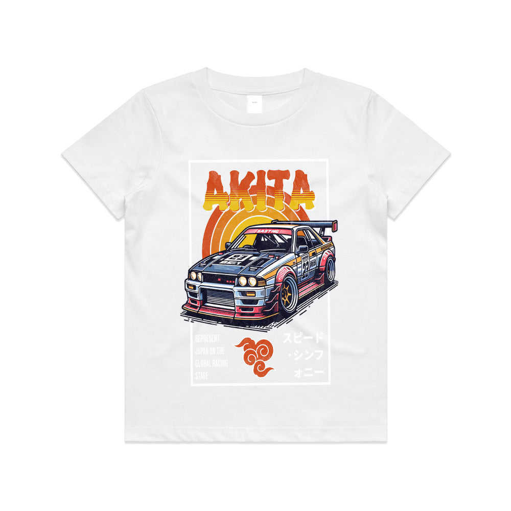 Akita Retro Drift Racing Tee – Japanese Street Style