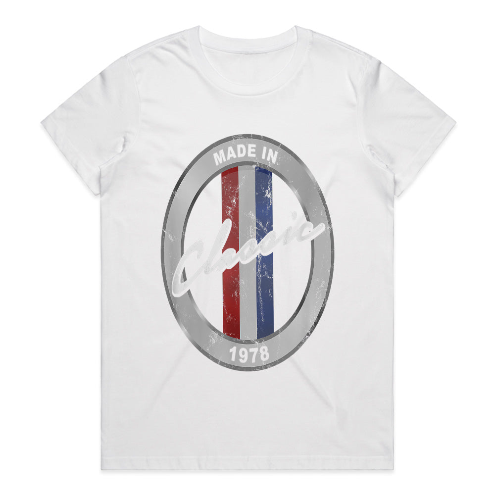 Made In 1978 Classic Vintage T-Shirt – 43rd Birthday Gift for Car Enthusiasts