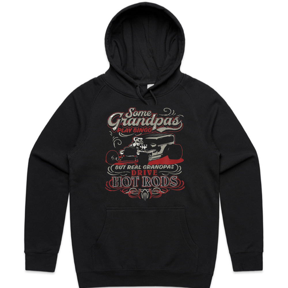 Real Grandpas Drive Hot Rods T-Shirt – Classic Car Lovers Gift