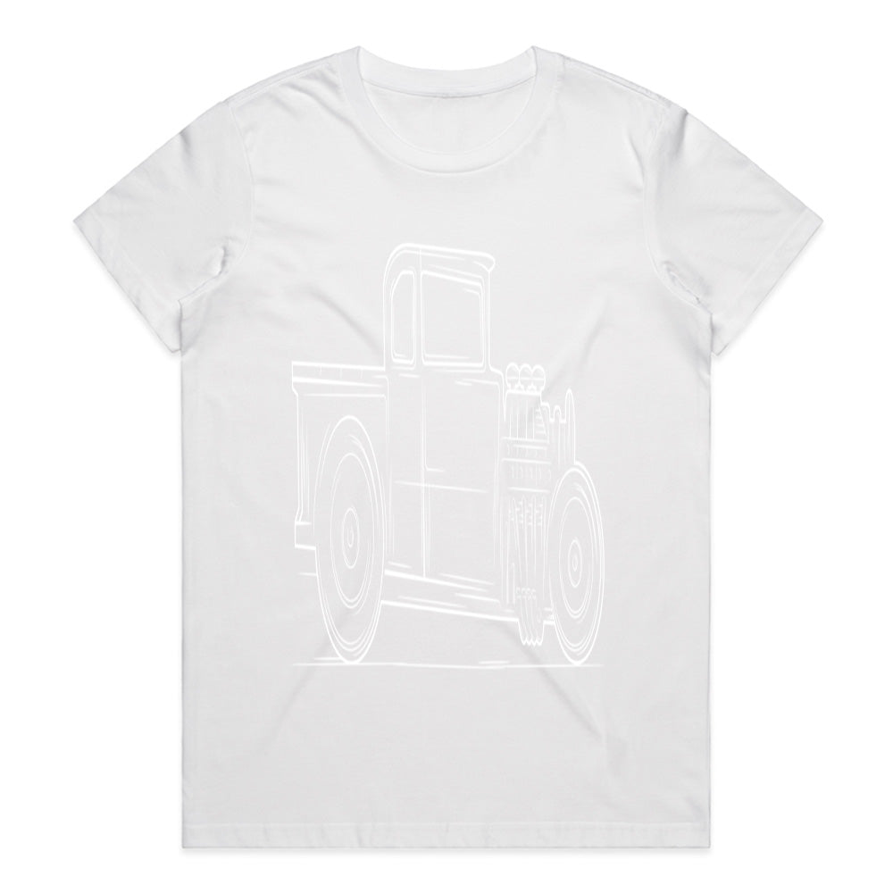 Vintage Rat Rod Pickup T-Shirt – Classic Hot Rod Steampunk Art for Car Enthusiasts