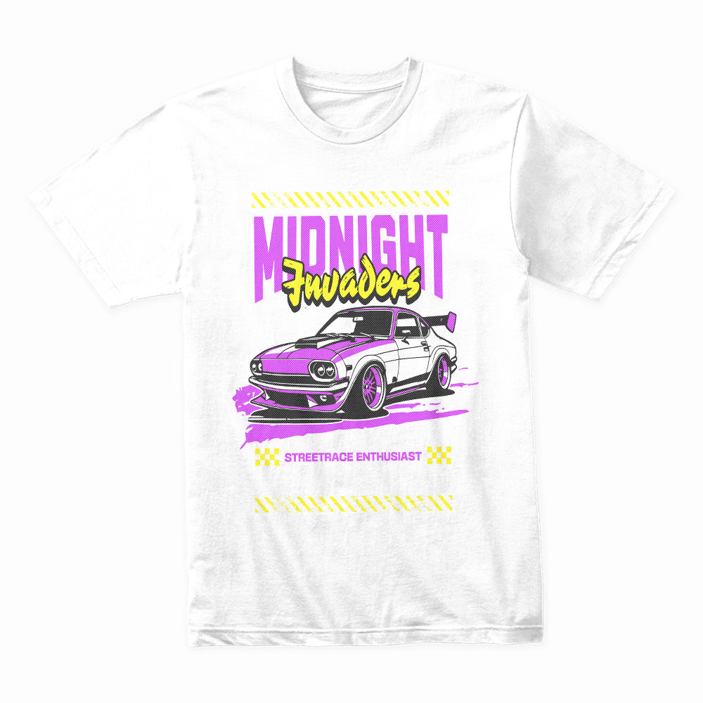 Midnight Invaders T-Shirt – JDM Street Racing & Tuner Car Enthusiast Tee