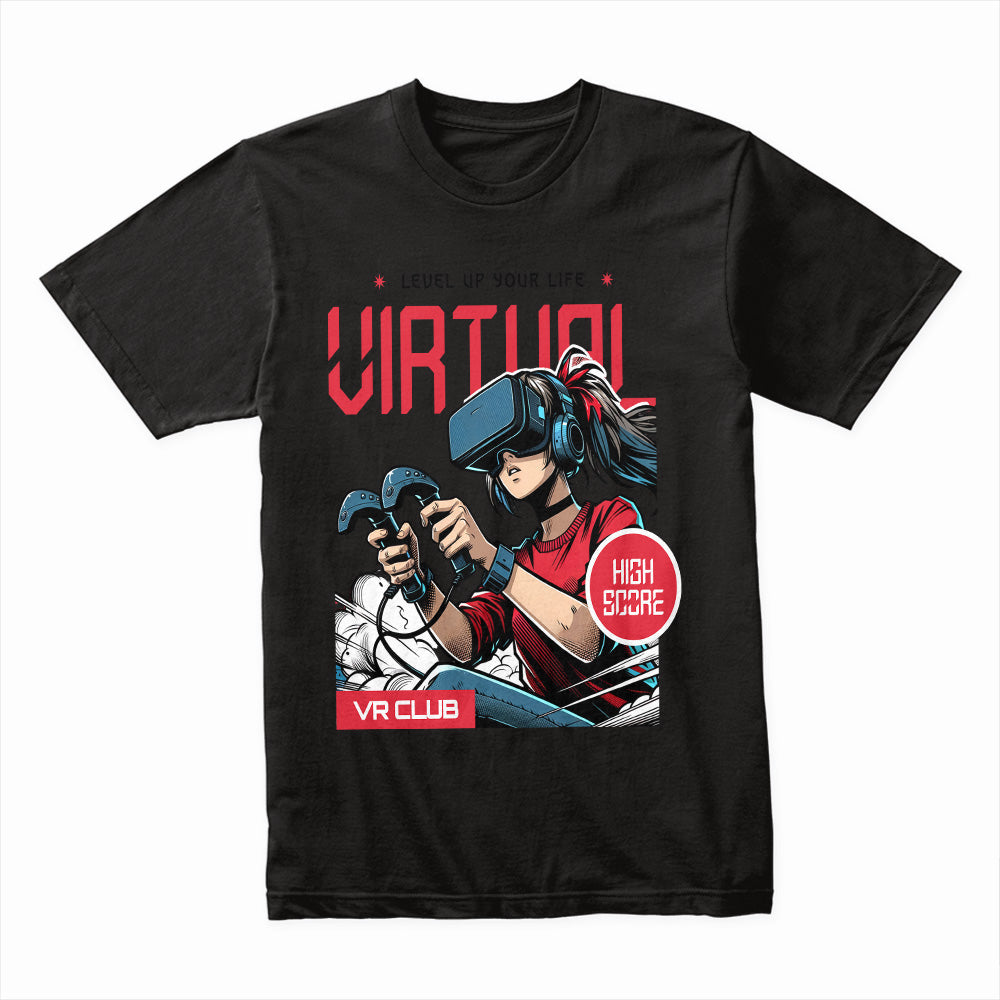 "Virtual Reality Gamer – High Score VR Club T-Shirt"