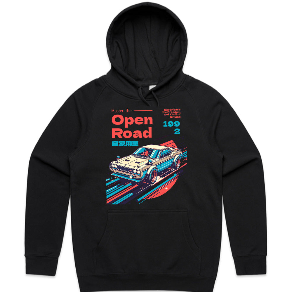OPEN ROAD T-Shirt – Retro JDM Skyline Speed Legend