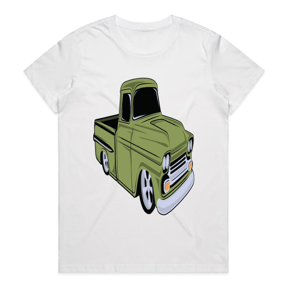 Vintage Lowrider Hot Rod Truck T-Shirt – Classic Custom Pickup Tee for Car Enthusiasts