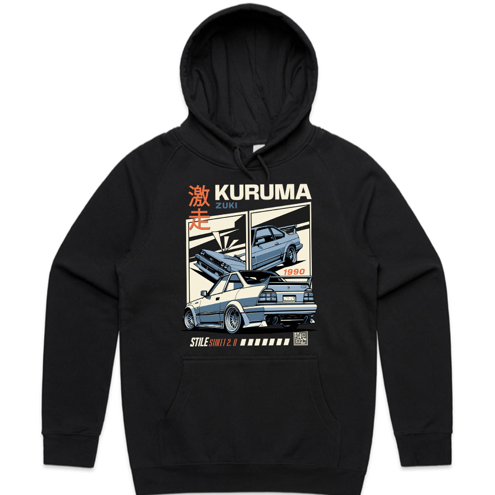 KURUMA ZUKI T-Shirt – Retro ‘90s JDM Street Racing Icon