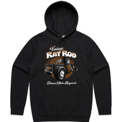 Vintage Rat Rod Pickup Truck T-Shirt – Classic Hot Rod "Tetanus Shots Required" Tee for Car Enthusiasts