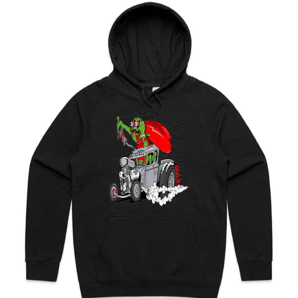 Vintage Rat Rod Racing T-Shirt – Wild Hot Rod Monster Car Show Illustration