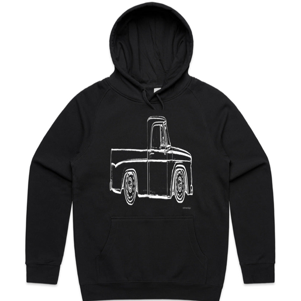 Vintage Sweptline Truck T-Shirt – Classic Slammed & Bagged Hot Rod Tee