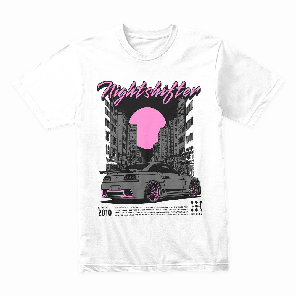 Nightshifter T-Shirt – JDM Midnight Street Racing & Tuner Car Enthusiast Tee
