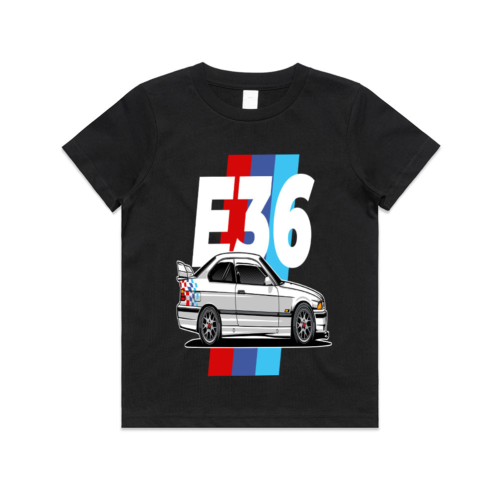 BMW E36 M Power – Classic Motorsport Graphic T-Shirt