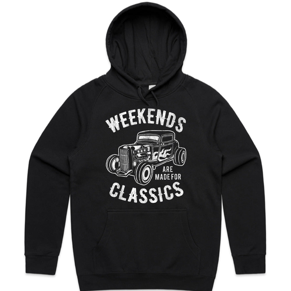 "Weekends Are Made for Classics" Vintage Hot Rod T-Shirt – Classic Car Lovers Tee