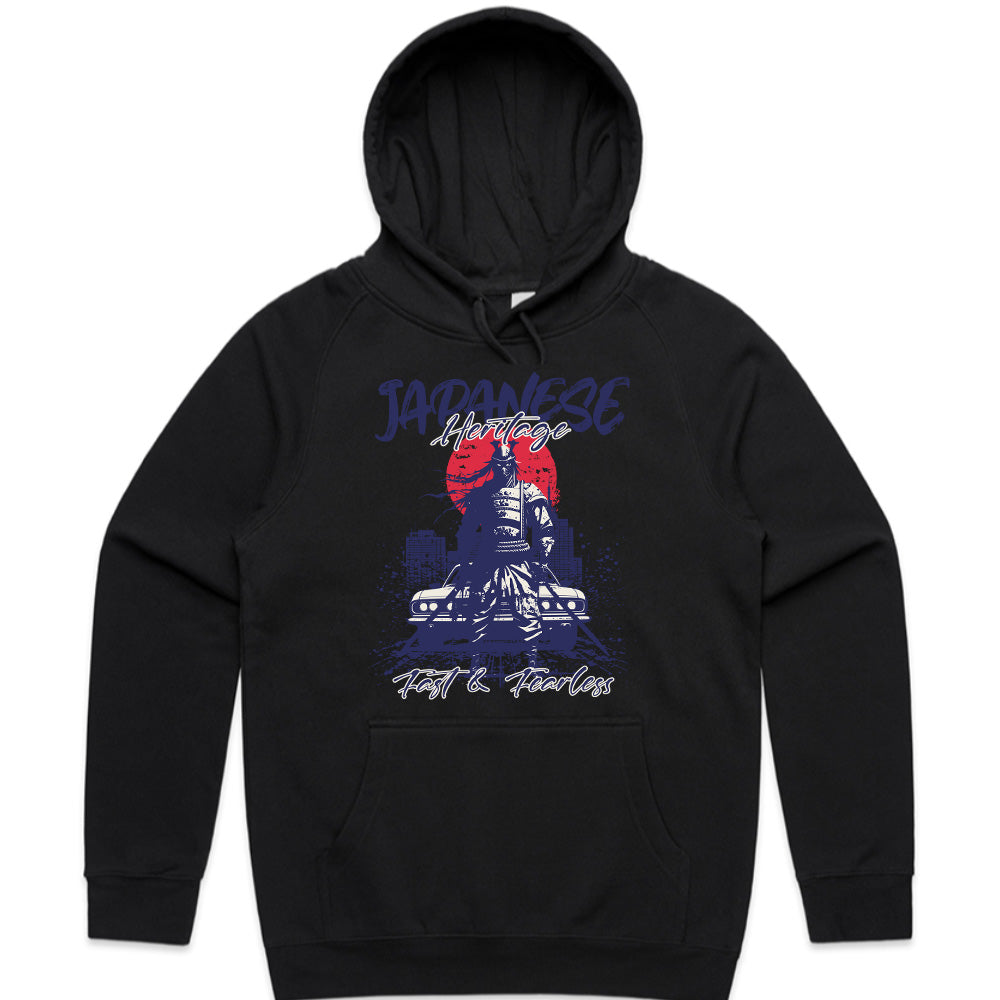 Japanese Heritage T-Shirt – Fast & Fearless Samurai JDM Edition