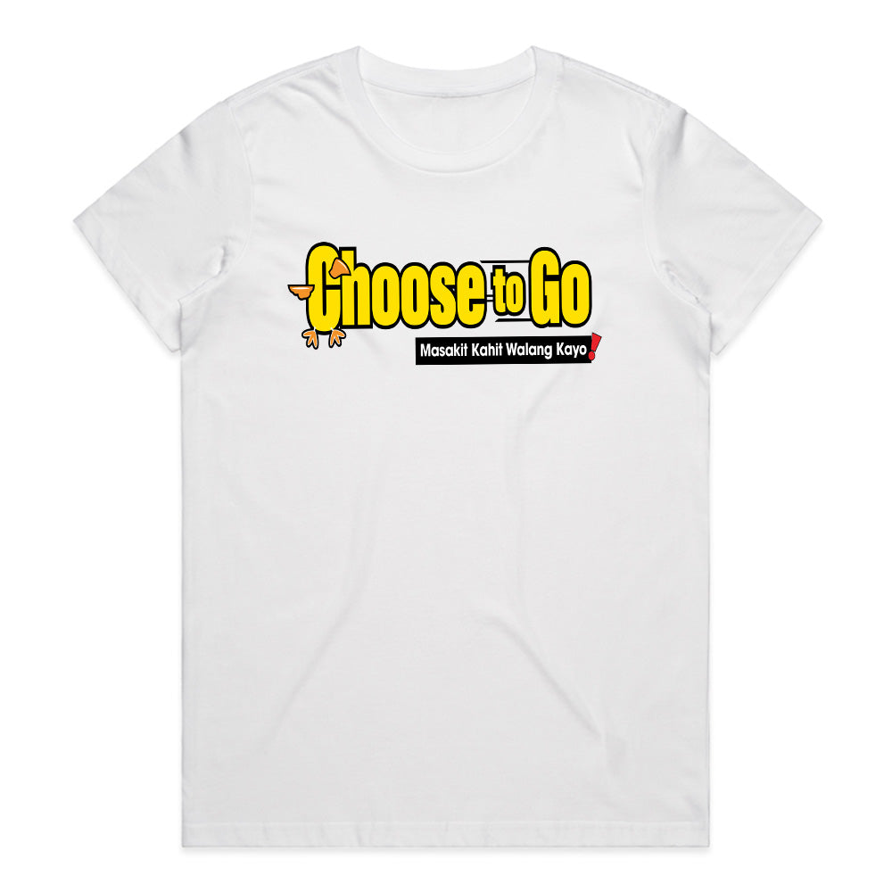 Choose to Go" Graphic Tee – Bold and Playful Streetwear