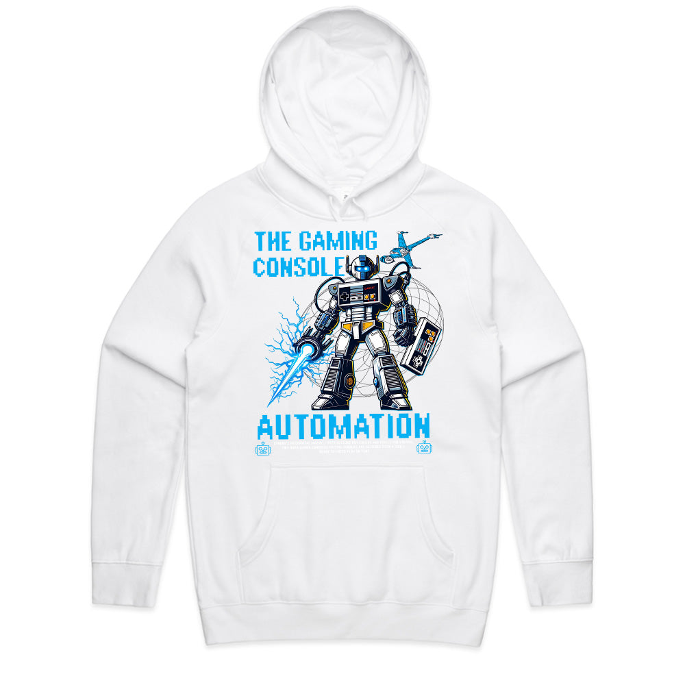 "The Gaming Console Automation" T-Shirt - Retro Mecha Gamer Design