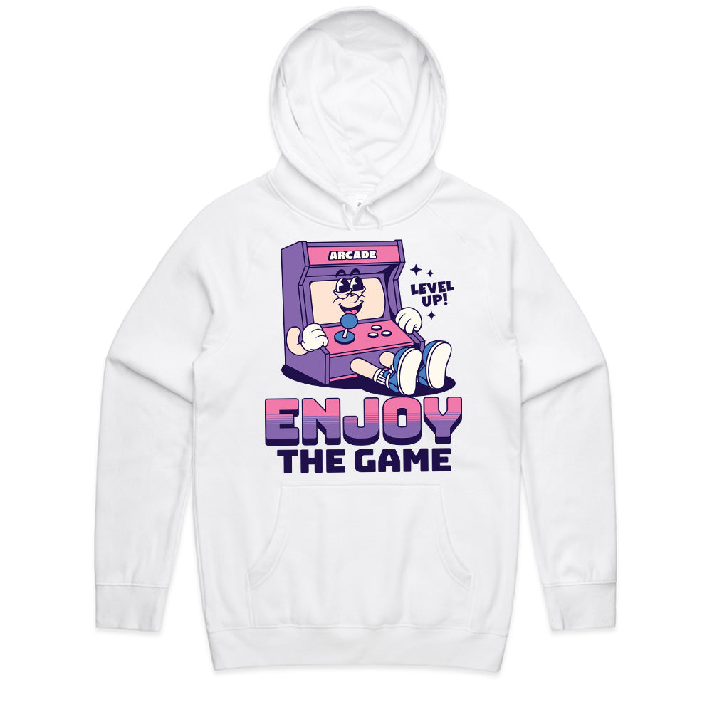 "Enjoy the Game" Retro Arcade Character T-Shirt