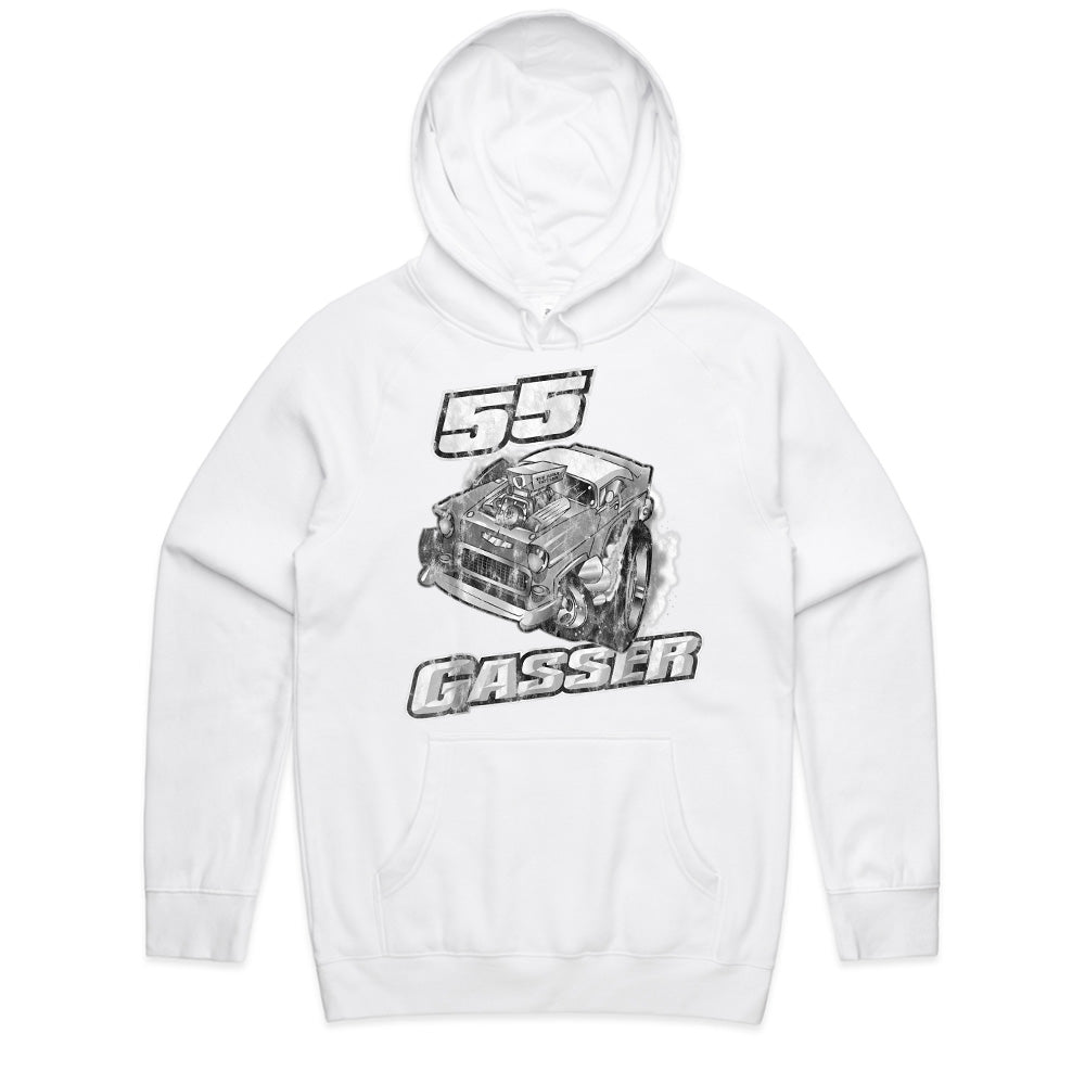 55 Gasser Hot Rod T-Shirt – Vintage Drag Racing Distressed Tee