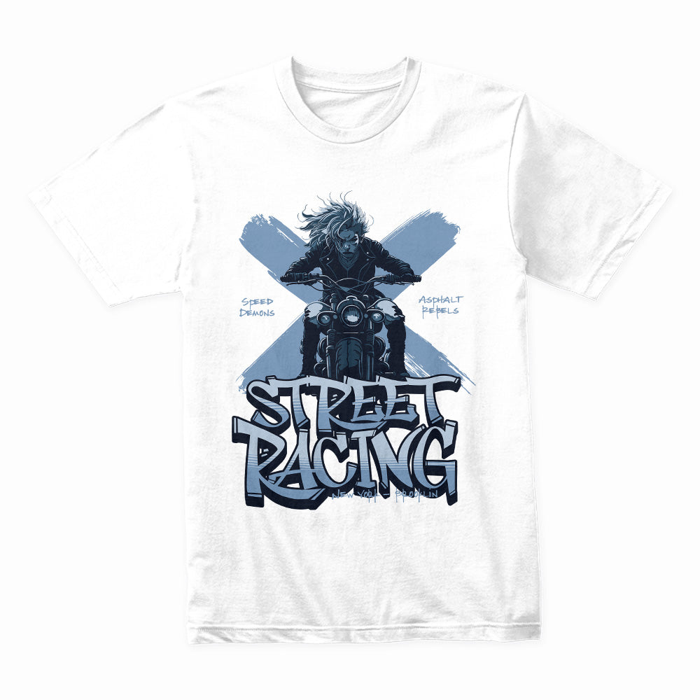 Street Racing Motorcycle Graphic T-Shirt – Rebel Biker Streetwear