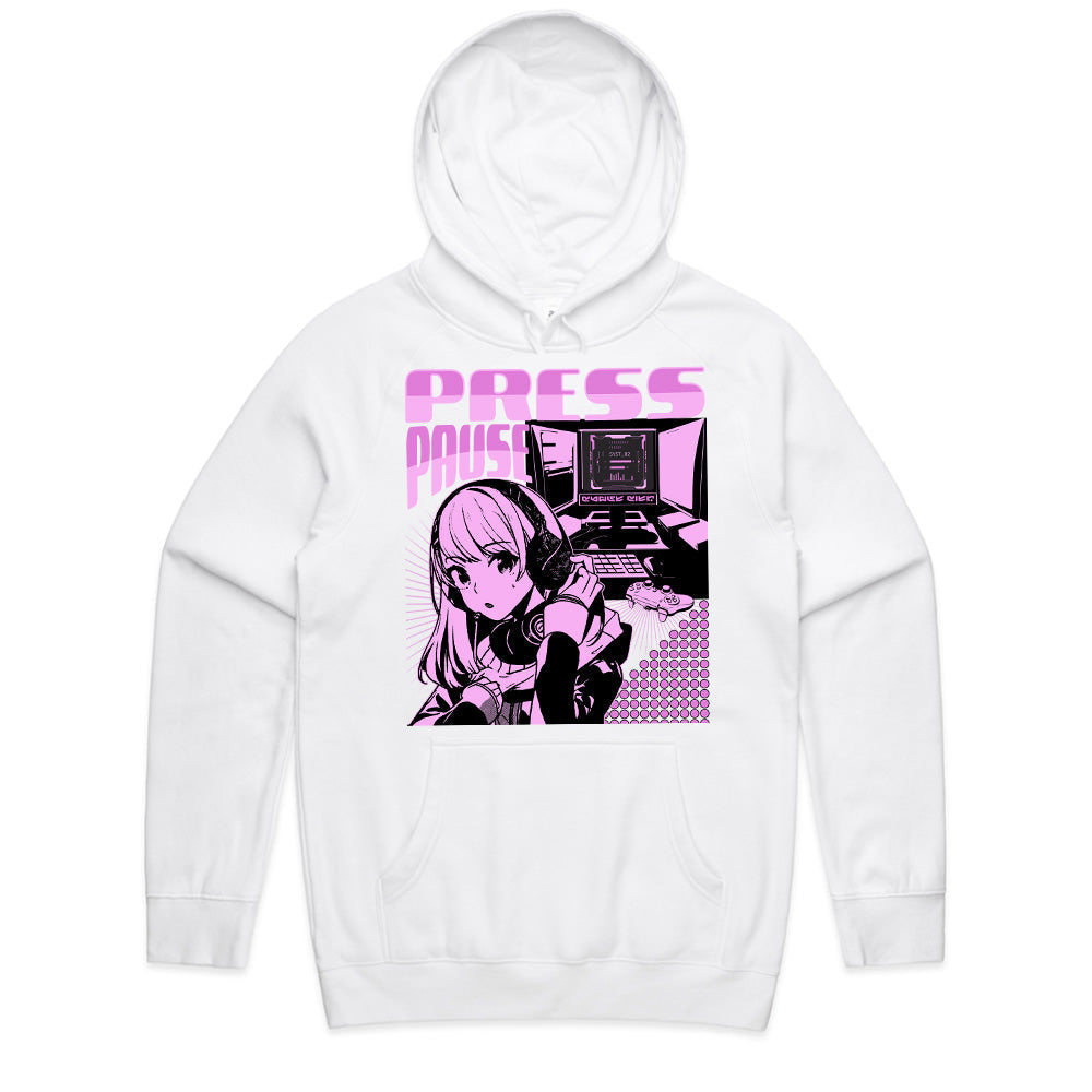 "Press Pause" Cyber Anime Gamer T-Shirt