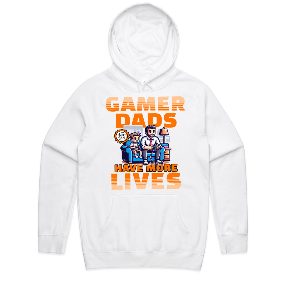 Gamer Dad T-Shirt – "Gamer Dads Have More Lives" Father & Son Gaming Tee