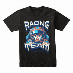 Racing Team Anime Streetwear T-Shirt – High-Speed Adrenaline Design