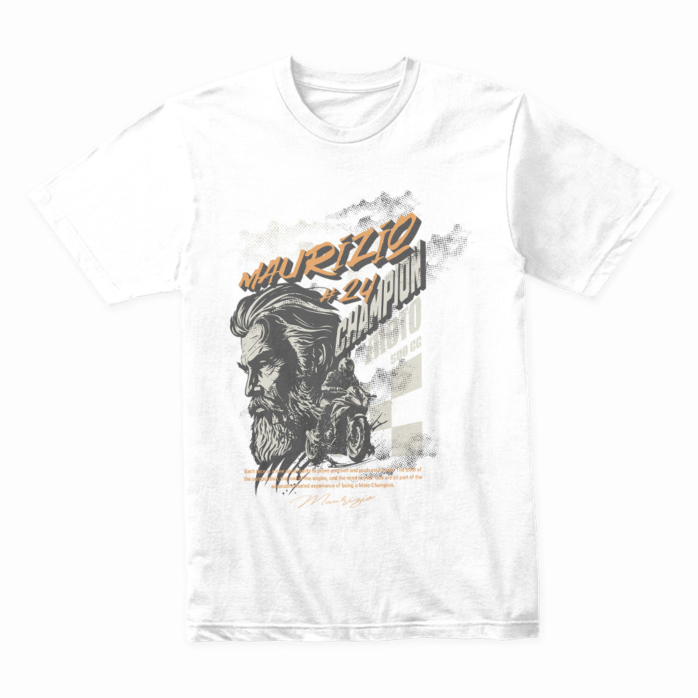 Maurizio Moto Champion T-Shirt – Vintage Racing Streetwear