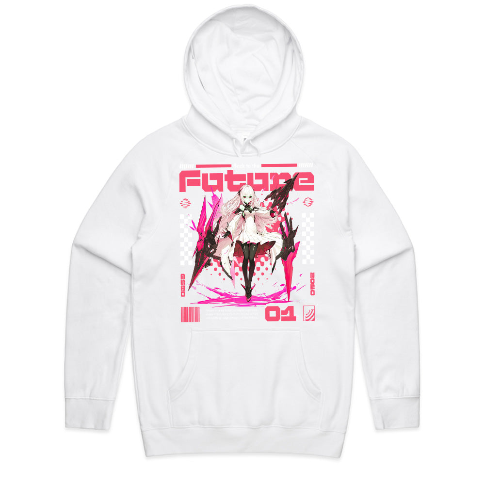 Future Cyber Valkyrie – Neon Sci-Fi Anime Tee