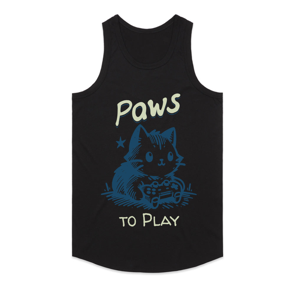 Paws to Play" Cute Gamer Cat T-Shirt – Perfect for Cat & Gaming Lovers