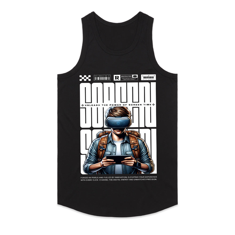 Unleash the Power of Screen Time" VR Gaming T-Shirt – Futuristic Gamer Design