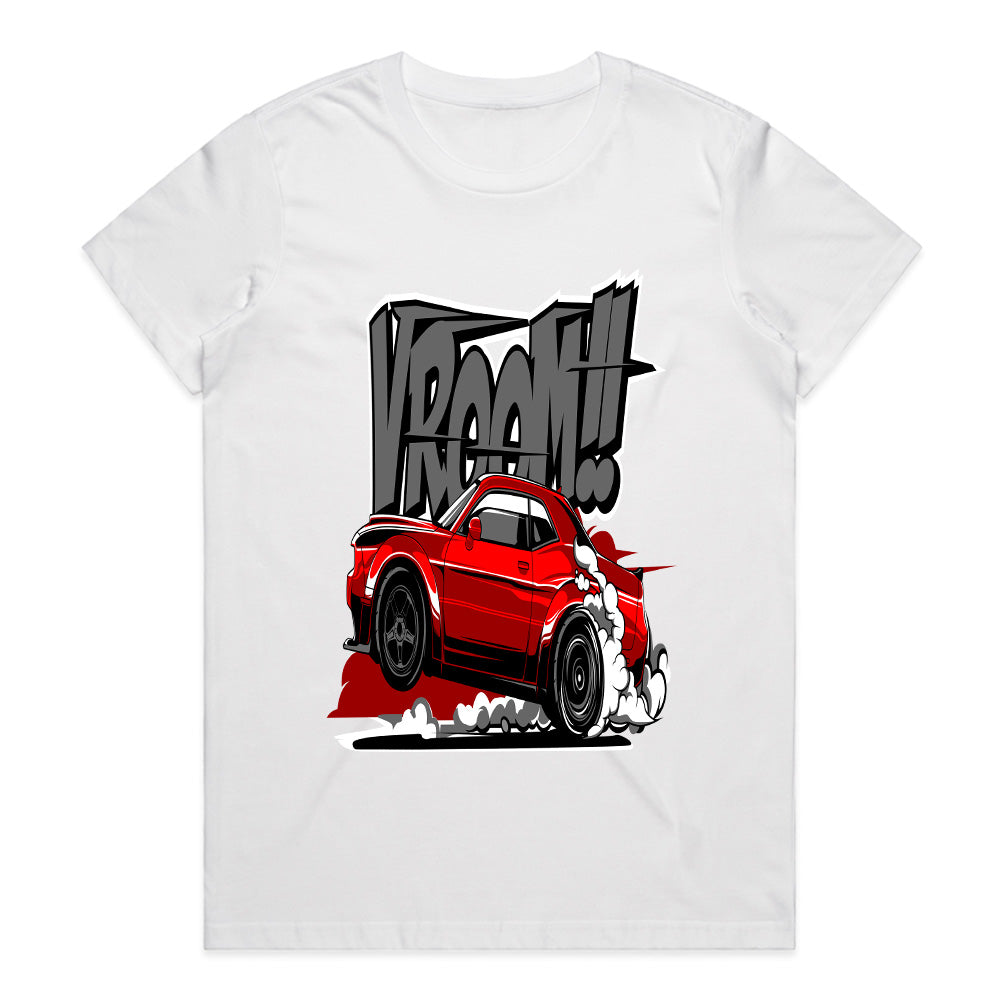 VROOM!! Turbo Drift Comic Style Car T-Shirt