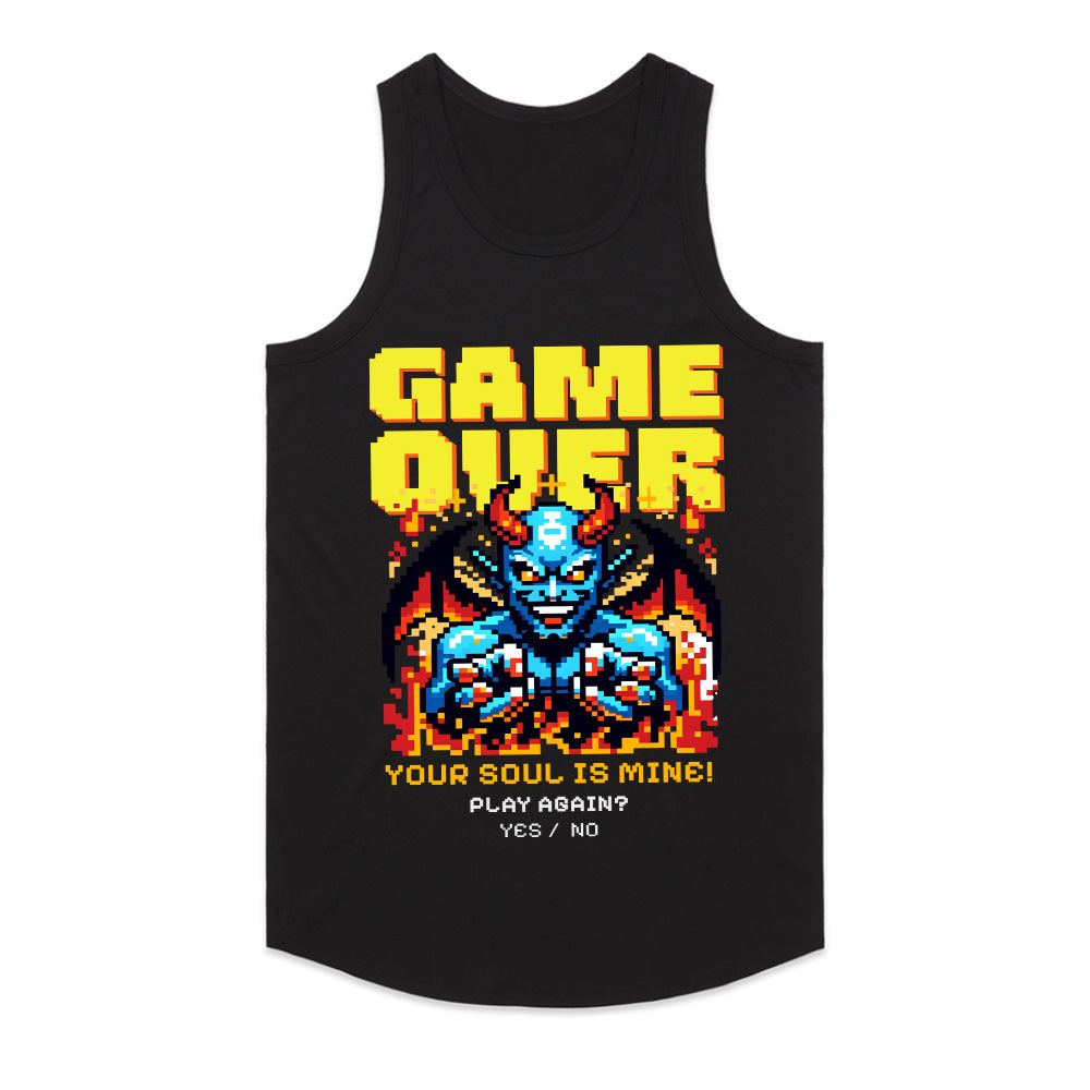 Game Over – Pixel Demon Retro Gaming T-Shirt
