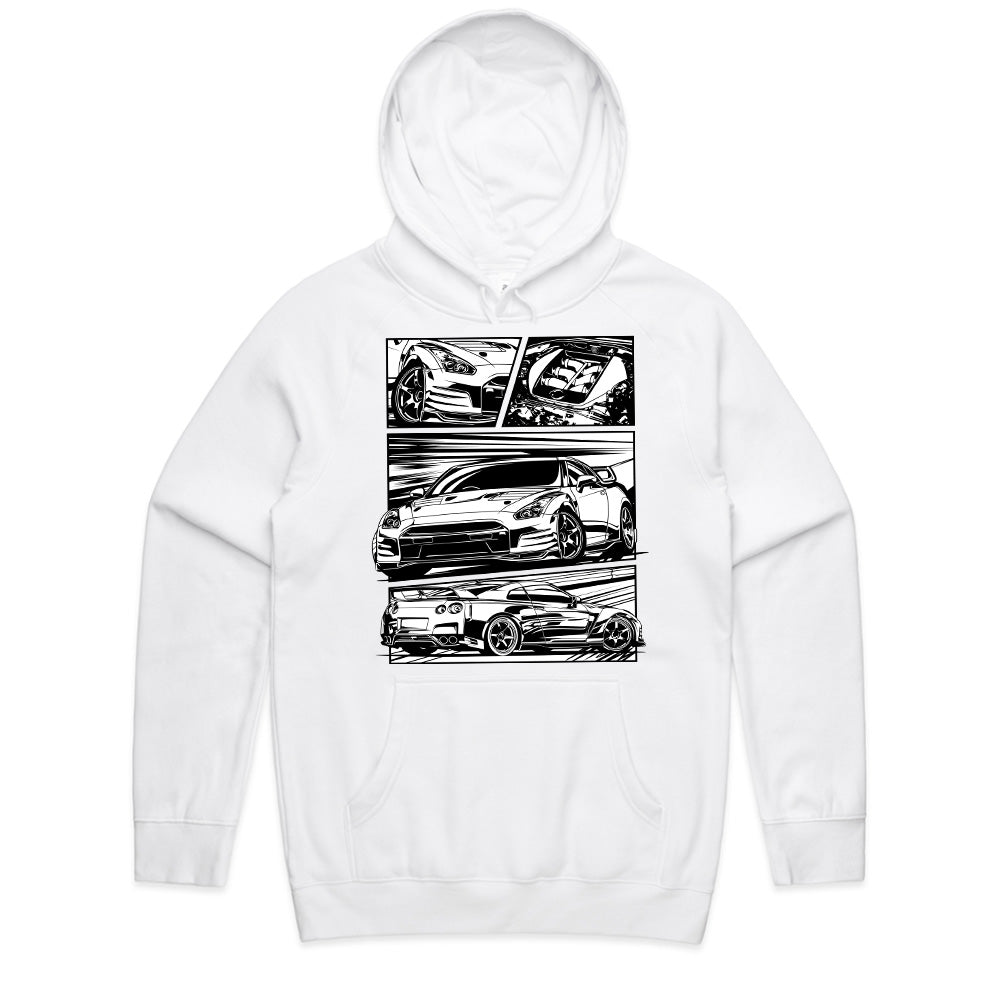 Manga Speed" Nissan GT-R Comic Style T-Shirt – JDM Racing Tee