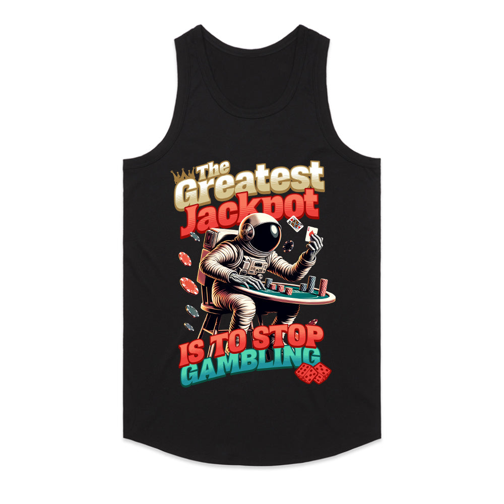 The Greatest Jackpot - Astronaut Casino Wisdom T-Shirt