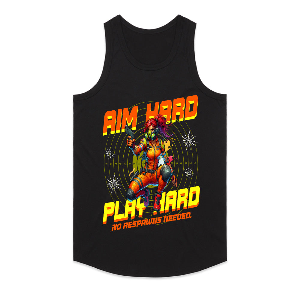 Aim Hard, Play Hard - Tactical Gamer T-Shirt