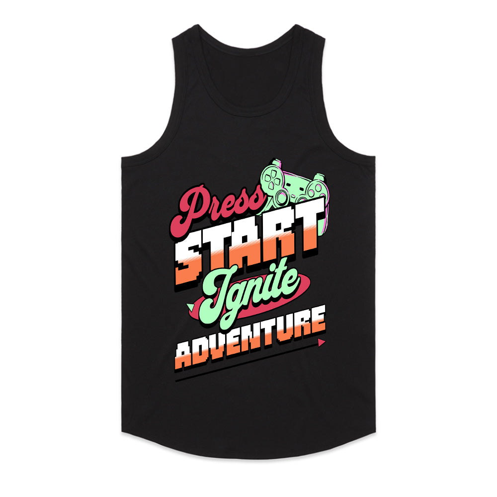 Press Start - Ignite Adventure Retro Gaming T-Shirt