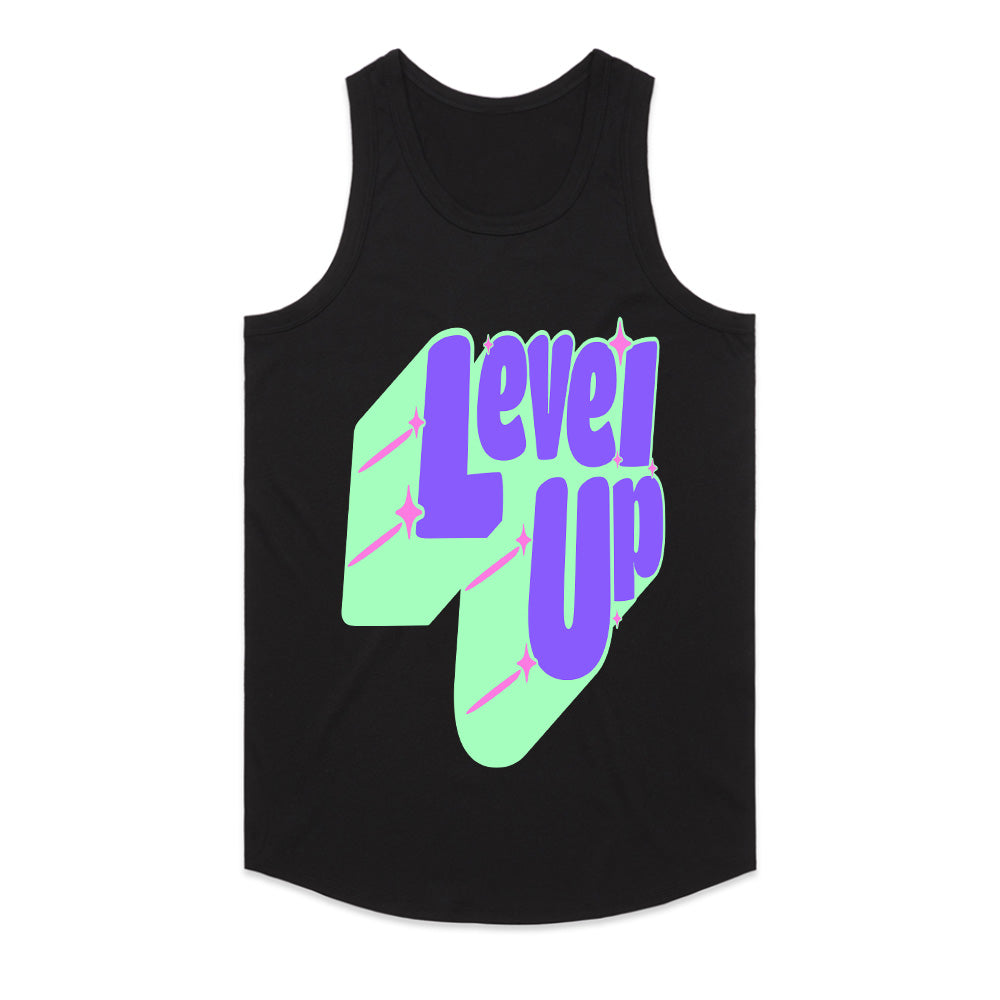 Level Up - Retro Neon Gamer Aesthetic T-Shirt