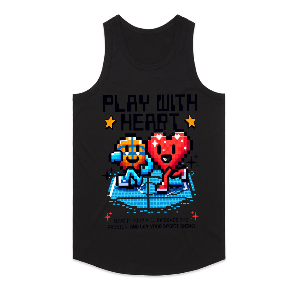 Play with Heart - Retro Pixel Art Gamer T-Shirt