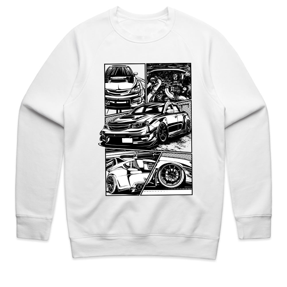 Subaru WRX STI Manga-Style Performance Tee