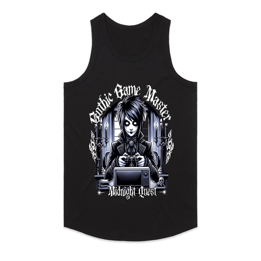 Gothic Game Master - Midnight Quest Dark Gamer T-Shirt