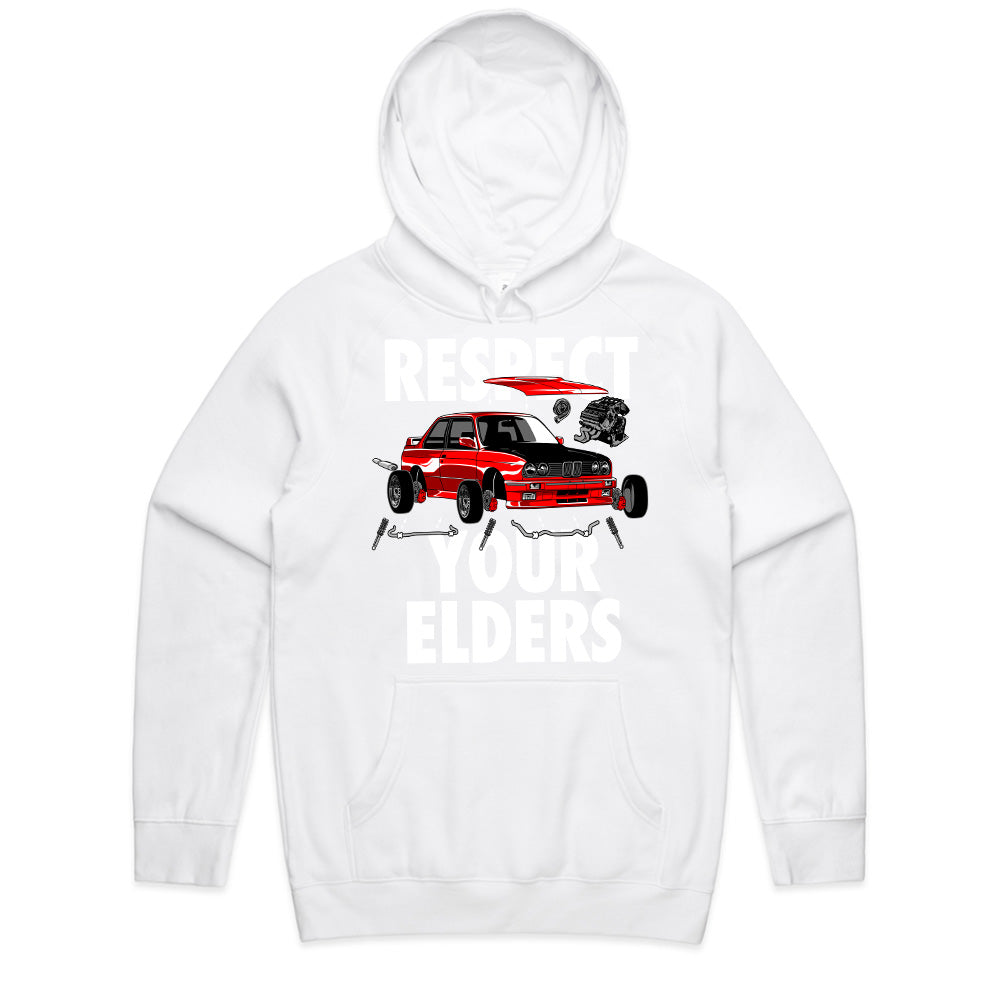 Respect Your Elders – Classic BMW E30 Enthusiast Tee