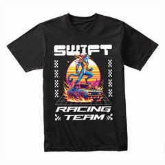 Swift Racing Team Futuristic Streetwear T-Shirt – Speed, Power & Style