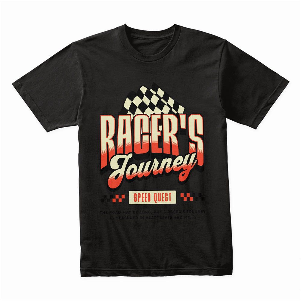 Racer’s Journey Retro Racing T-Shirt – Speed Quest Edition
