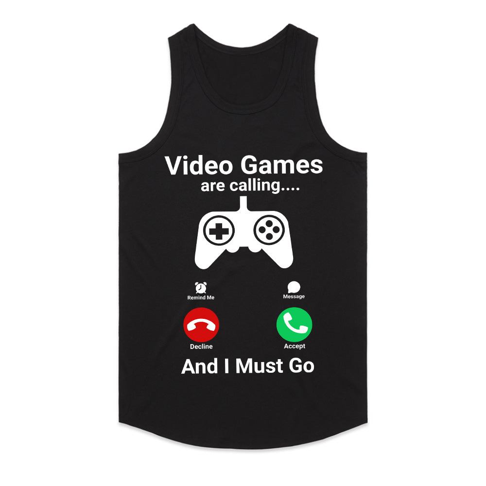 "Video Games Are Calling" Funny Gamer T-Shirt - Gaming Life Design