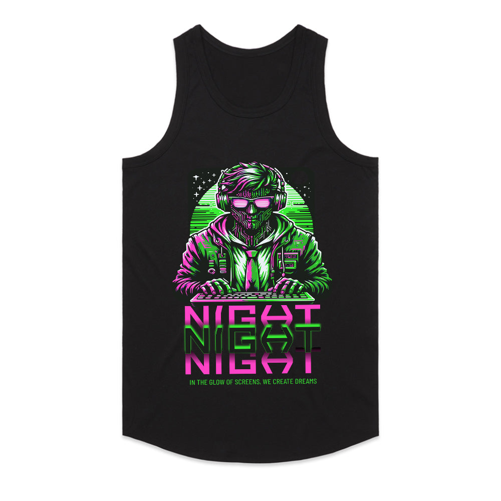 Night Gamer - Cyberpunk Neon Hacker T-Shirt