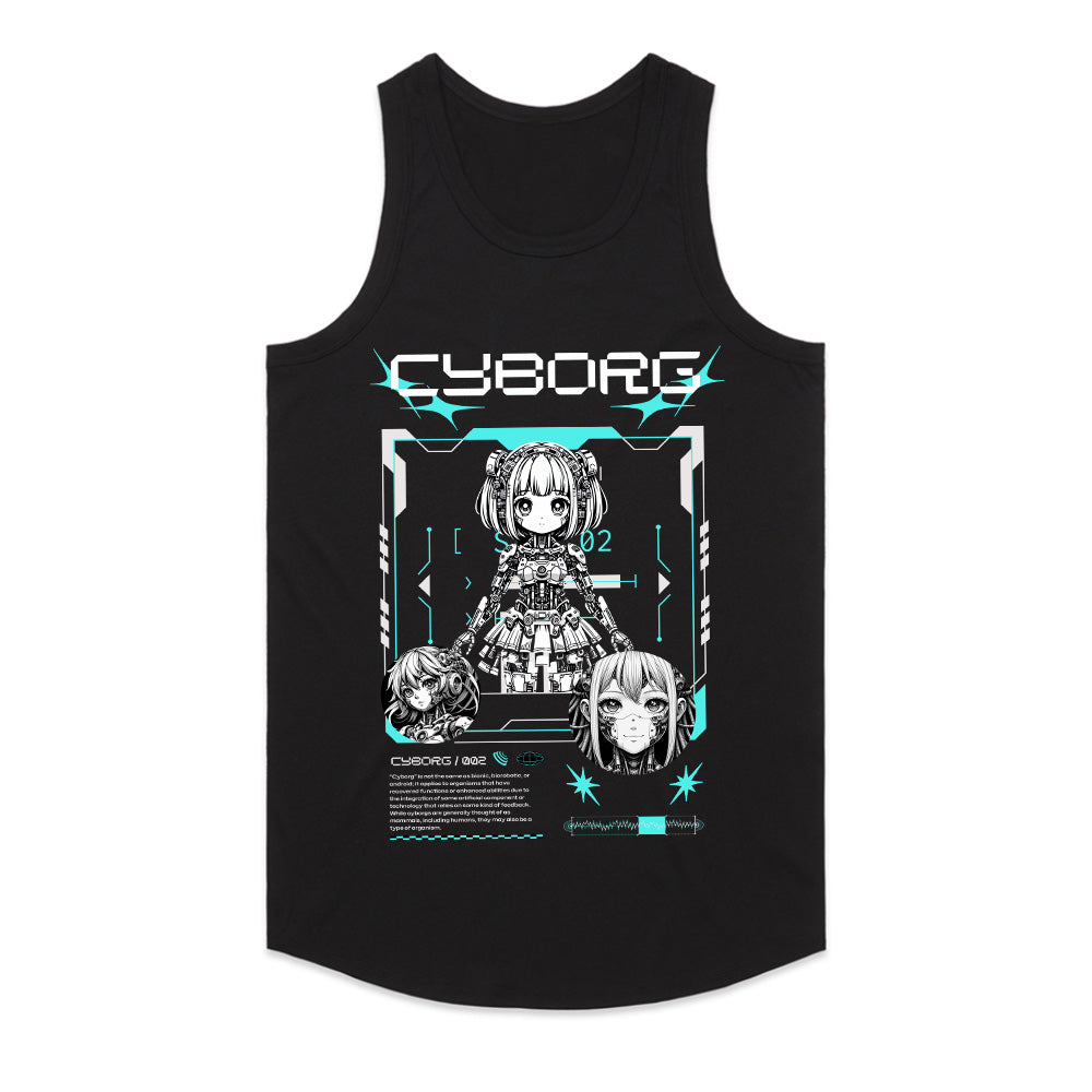 Futuristic Cyberpunk Cyborg T-Shirt – Techwear Aesthetic