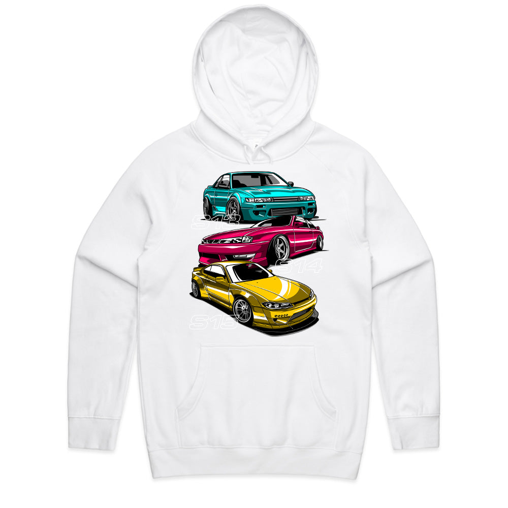 JDM Legends Nissan S-Chassis T-Shirt – S13, S14, S15 Silvia Drift Icons