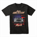Classic American Muscle Car Patriotic Flag T-Shirt
