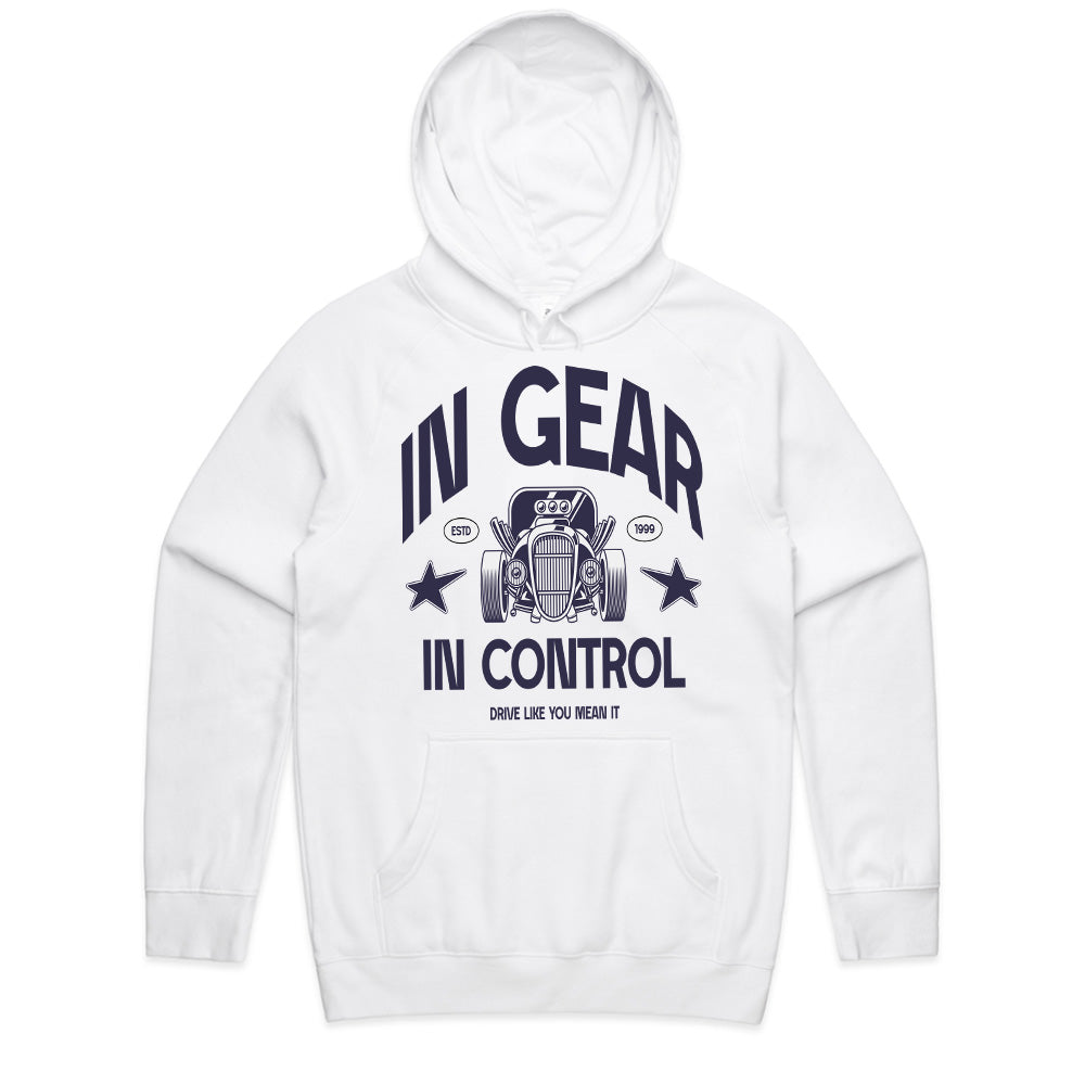 In Gear, In Control – Vintage Hot Rod Driver Tee